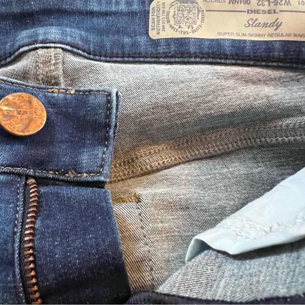 NWT Diesel Jeans Denim Industrial Blue - Picture 4 of 7
